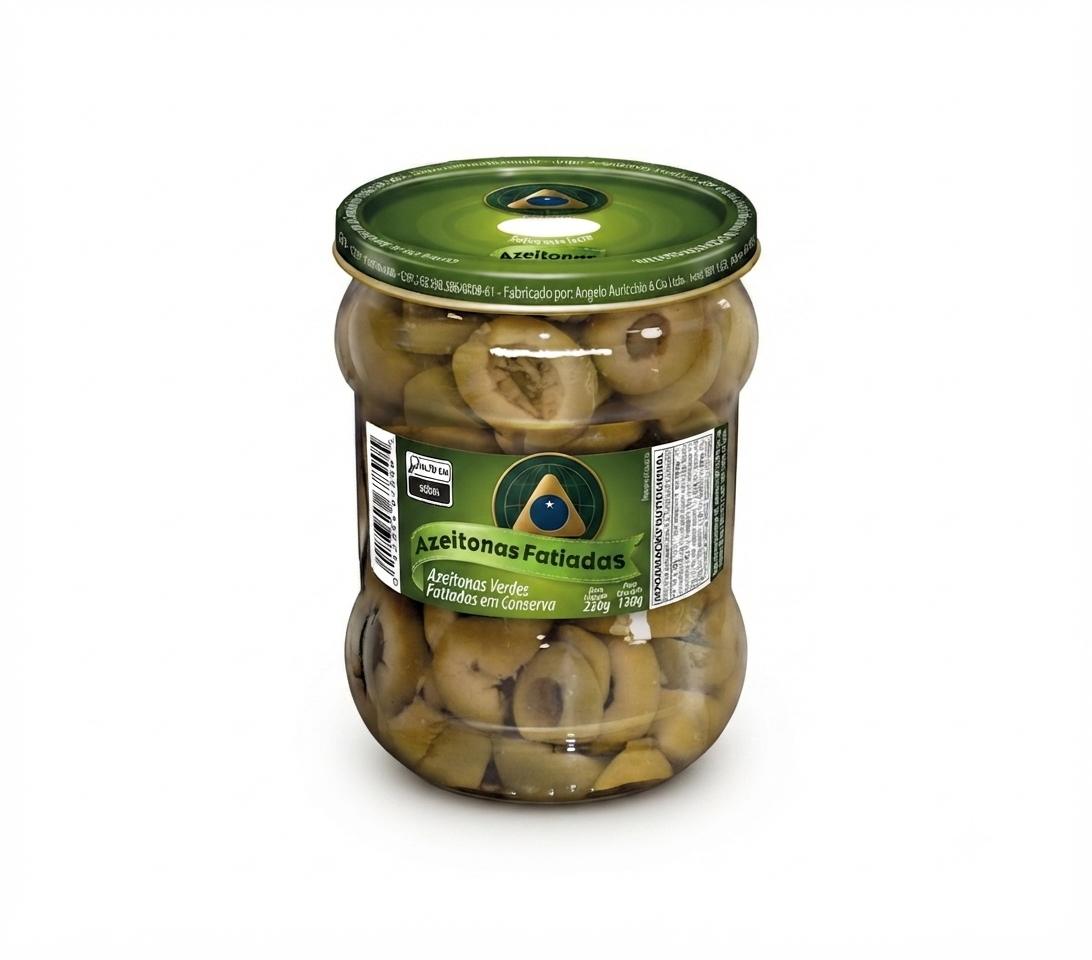 Azeitonas Verde Fatiada  130G Vidro