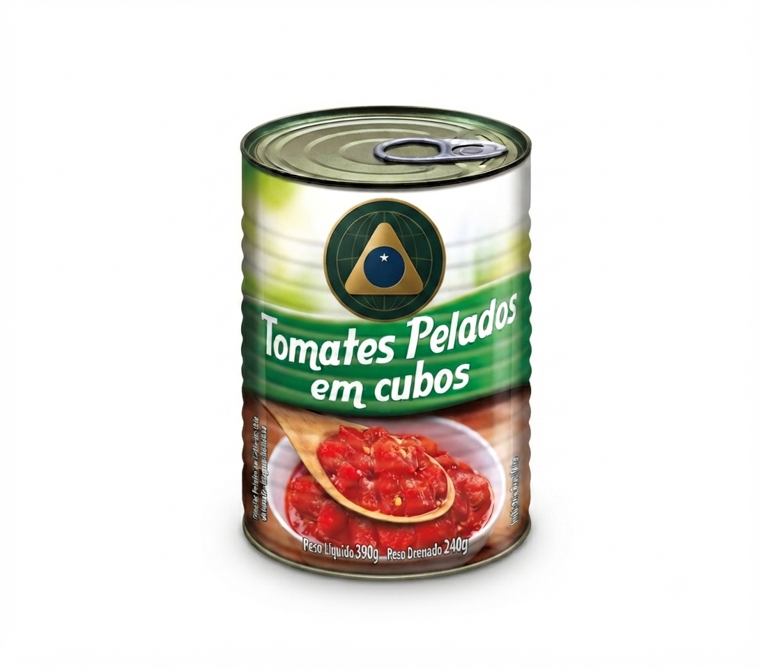 Tomates Pelados Cubos 240G Lata