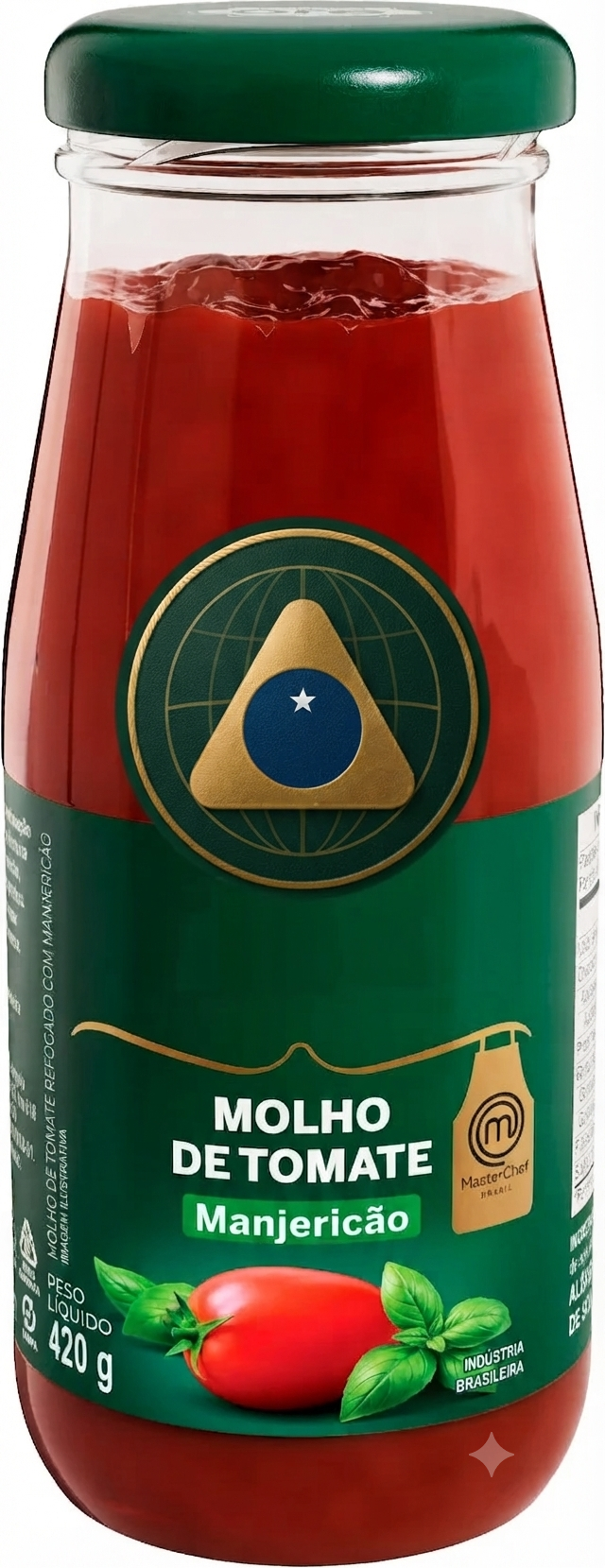 Salsa de Tomate con Albahaca 420G Botella