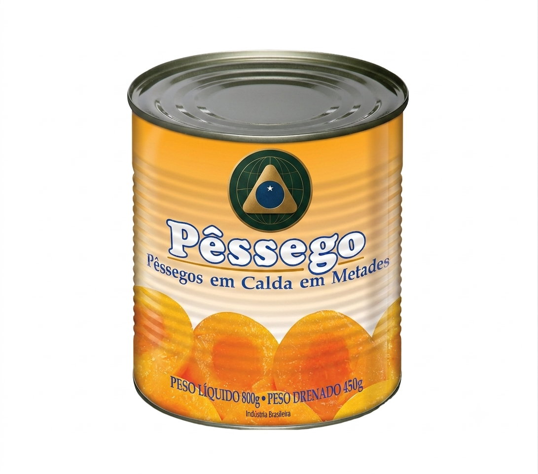 Pessêgo Metade em Calda  450G Lata