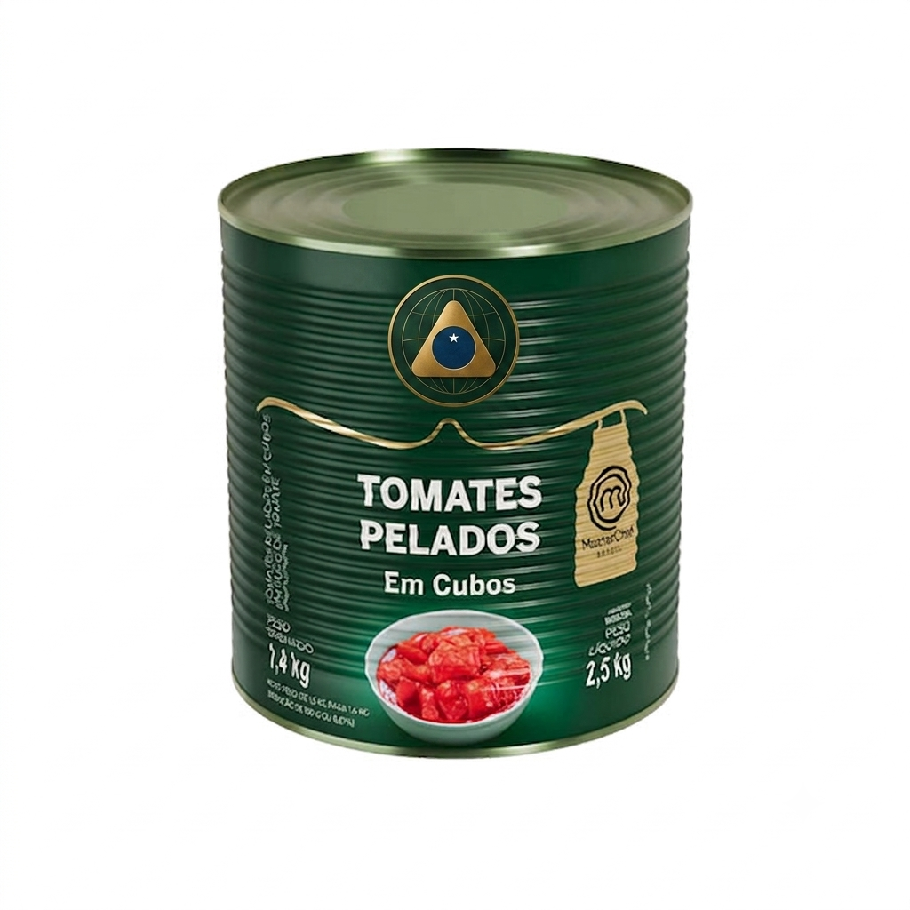 Tomates Pelados en Cubos 1400G Lata