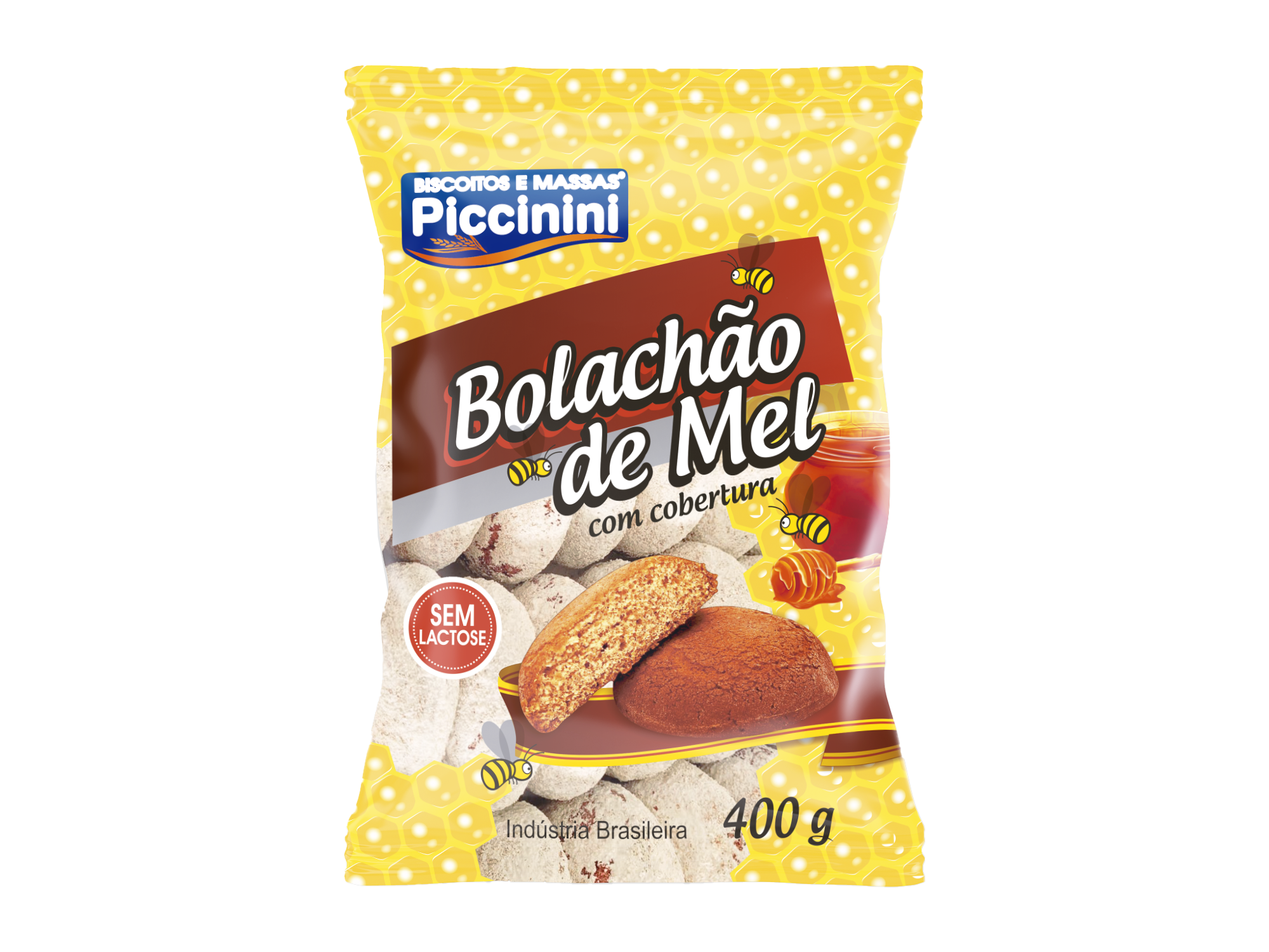 BOLACHÃO DE MEL COM GLACÊ 10X400GR