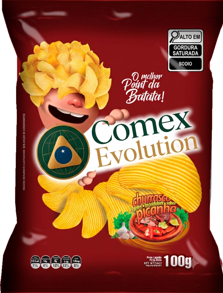 Wavy Potato Chips Barbecue Flavor 24X100G