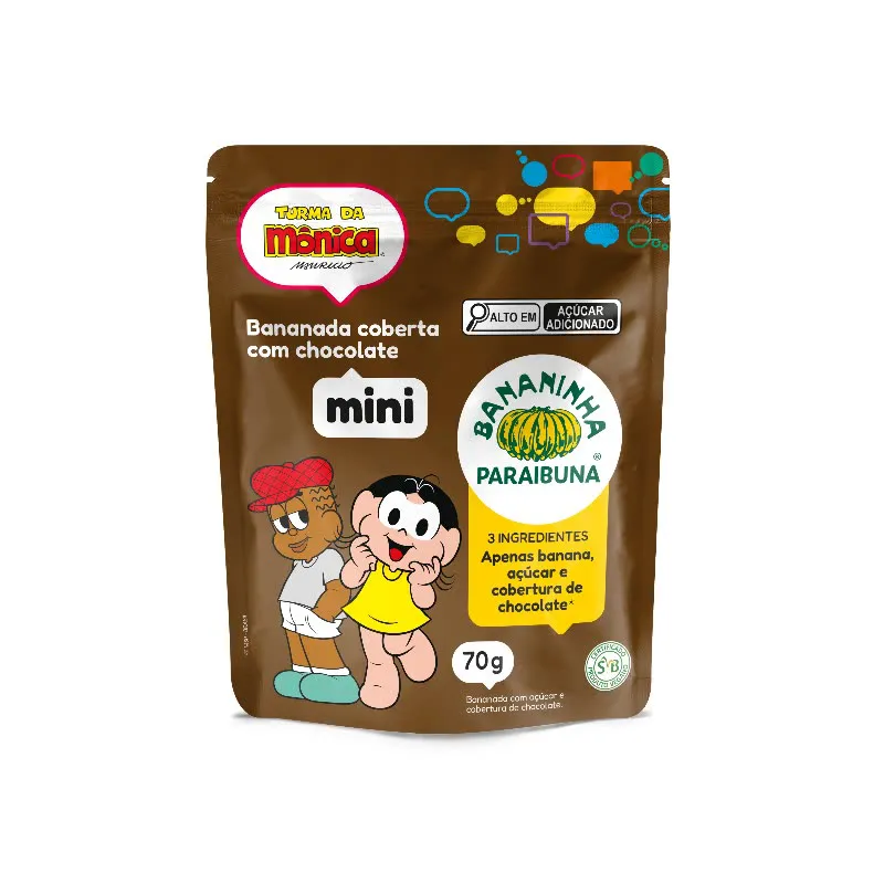 Bananinha Mini Chocolate Turma Da Mônica 70g