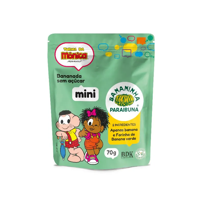 Bananinha Mini Sem Adição De Açúcar Turma Da Mônica 70G