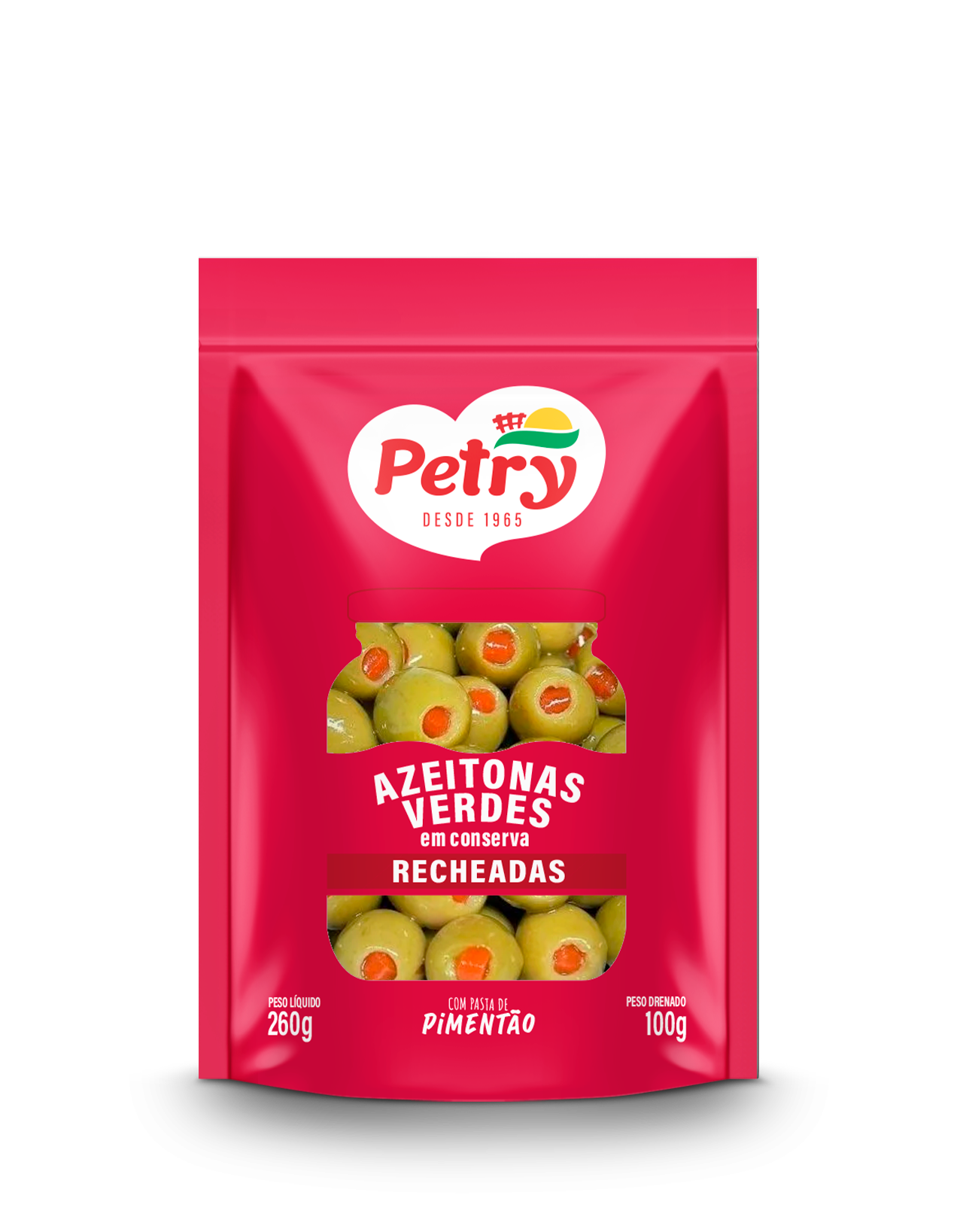 Azeitonas Verdes Em Conserva Recheada Pouch  100G