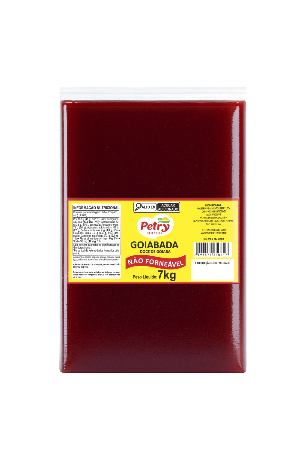 Non-Bakeable Guava Paste  7Kg