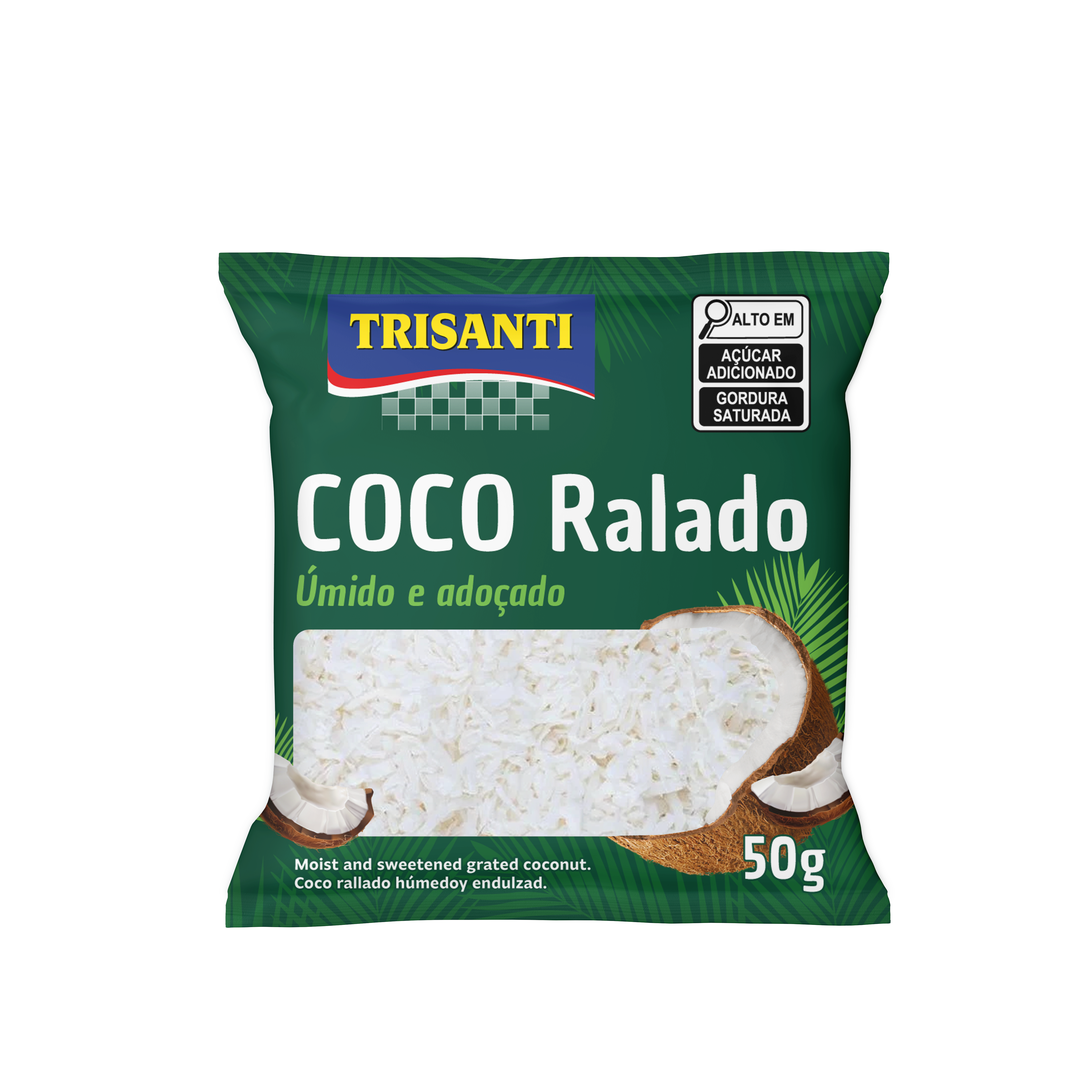 Coco Ralado Adoçado Trisanti 50g