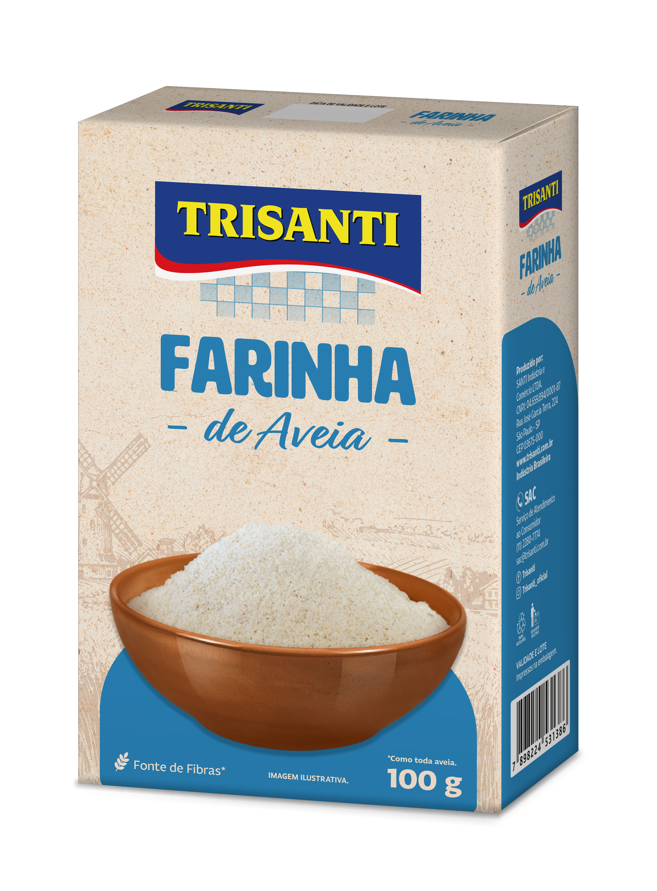 HARINA DE AVENA TRISANTI 100G