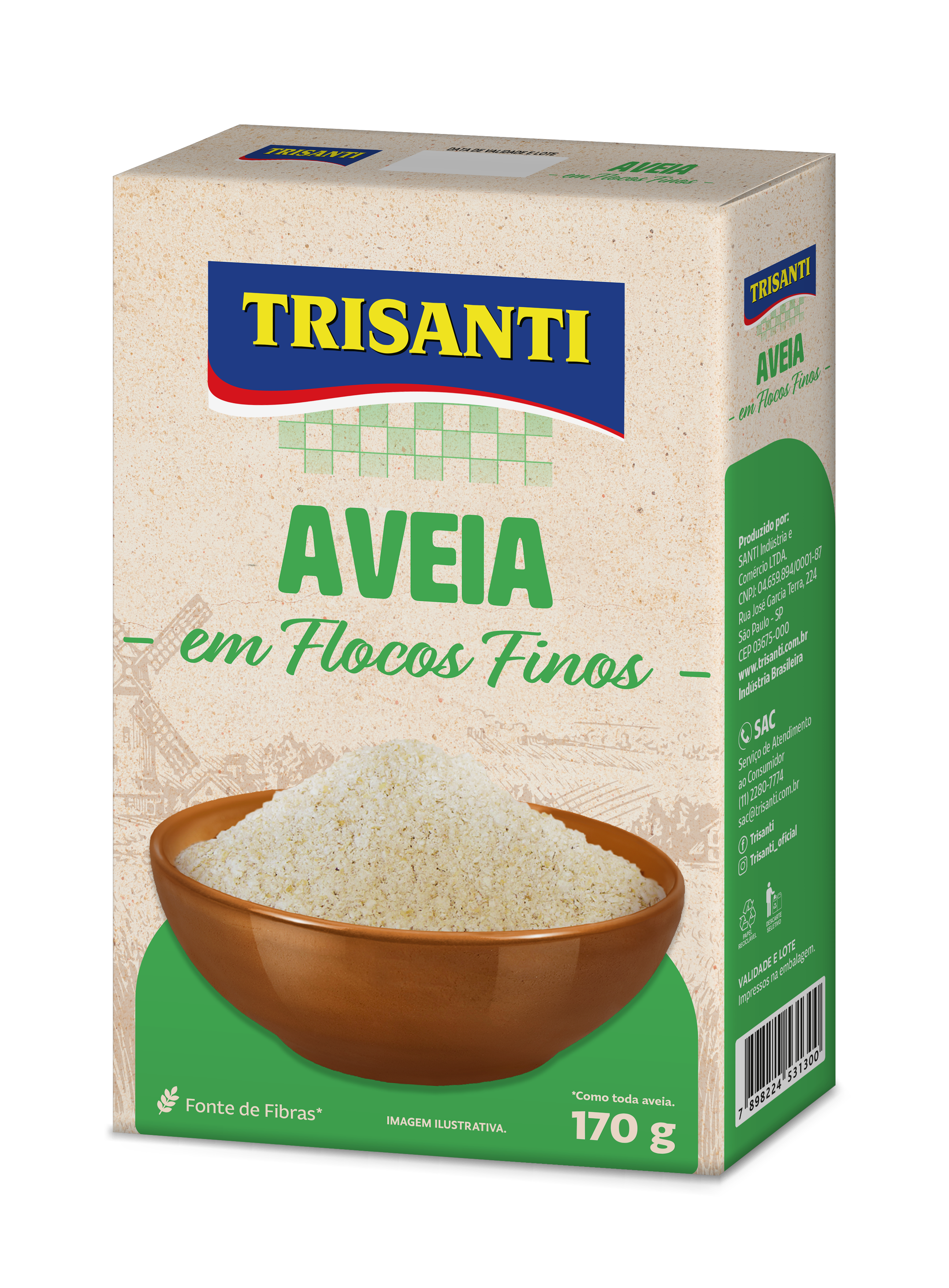 AVENA EN HOJUELAS FINAS TRISANTI 170G
