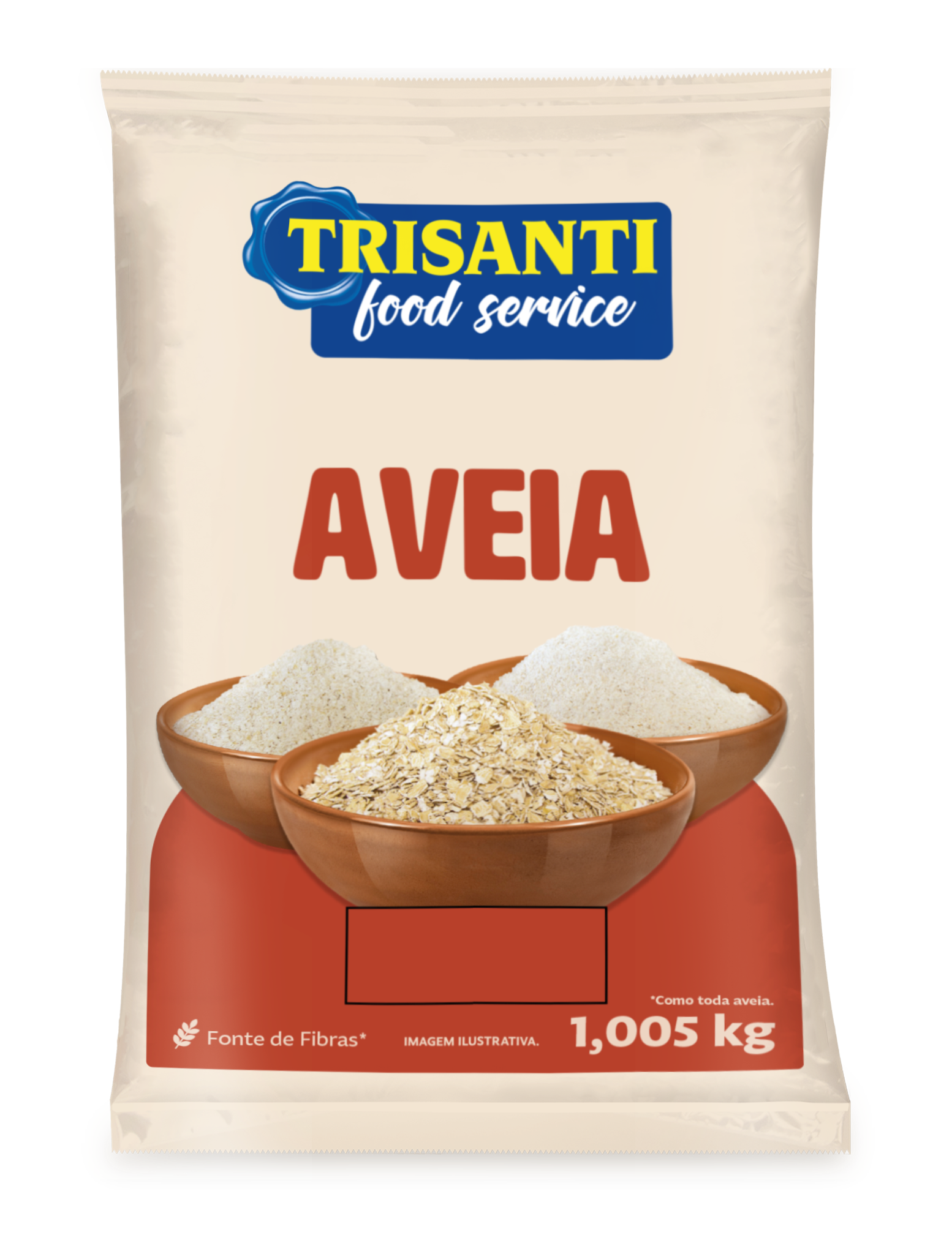 AVENA EN HOJUELAS FINAS TRISANTI (FOOD SERVICE - USO PROFESIONAL) 1KG