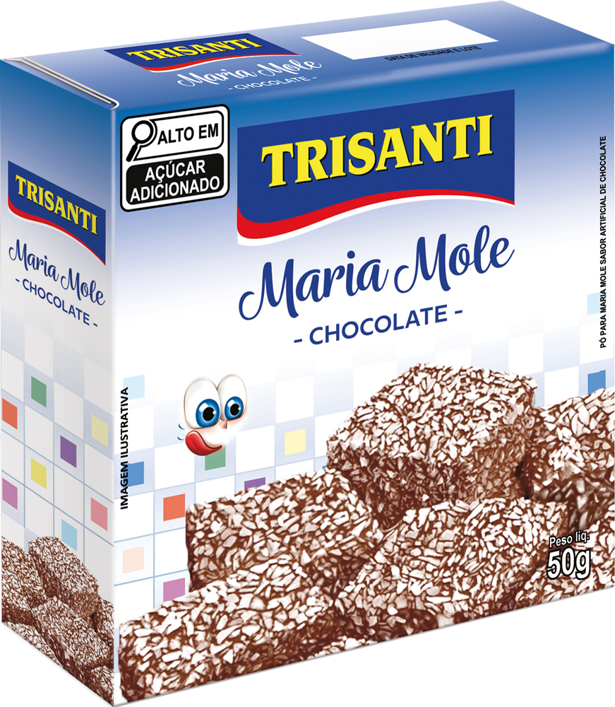 Maria Mole Sabor Chocolate Trisanti 50g