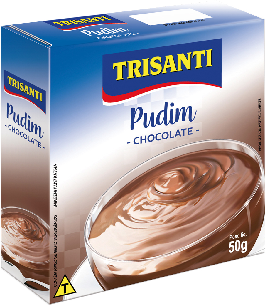 Pudim Sabor Chocolate Trisanti 50g