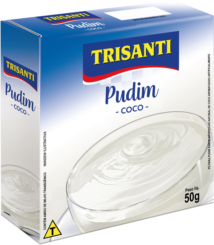 Pudim Sabor Coco Trisanti 50g