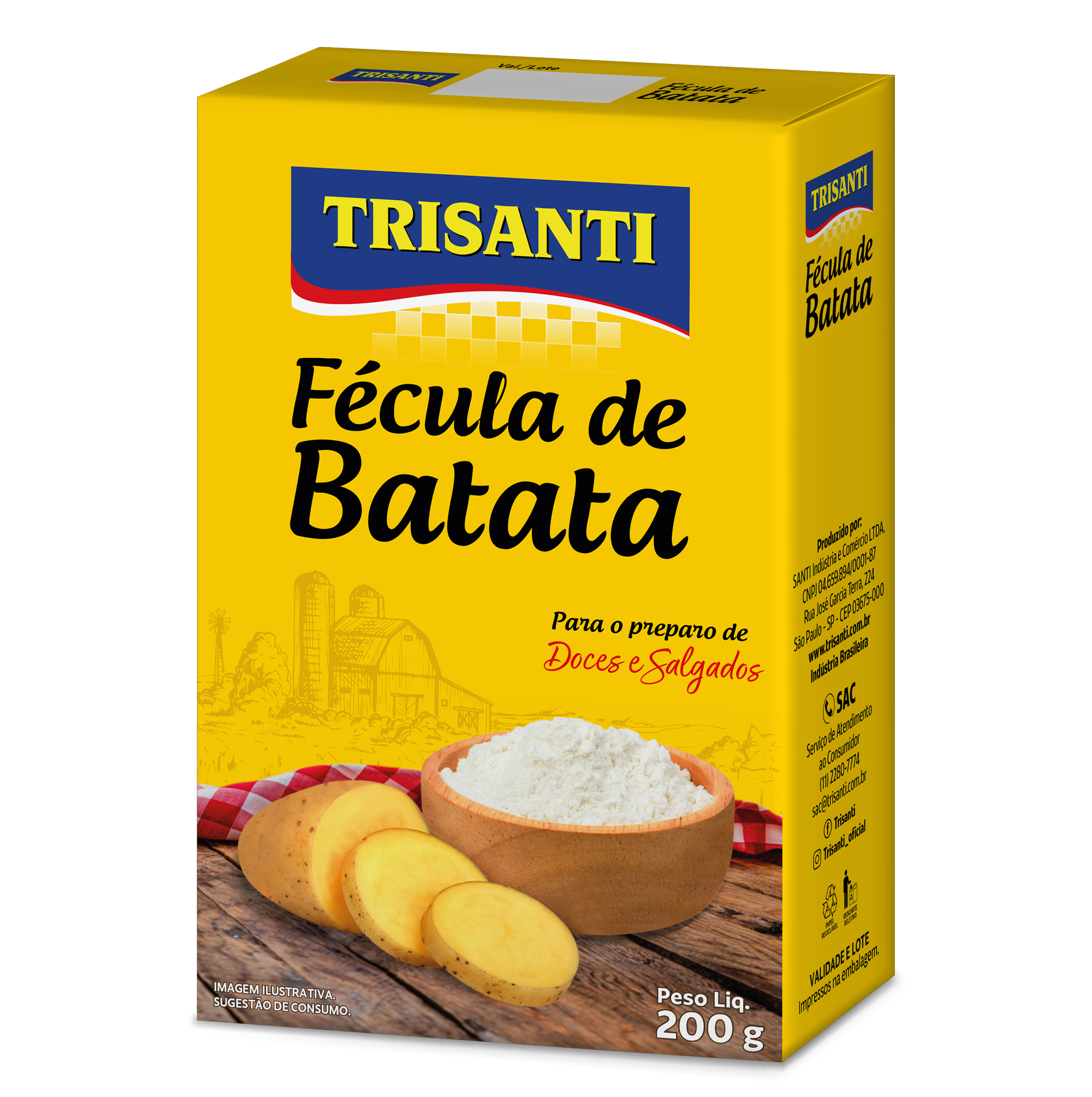 FÉCULA DE PAPA TRISANTI 200G