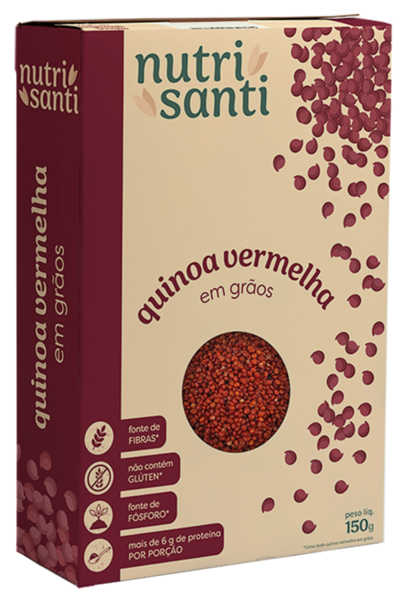 Quinoa Vermelha em Grãos Trisanti 150g