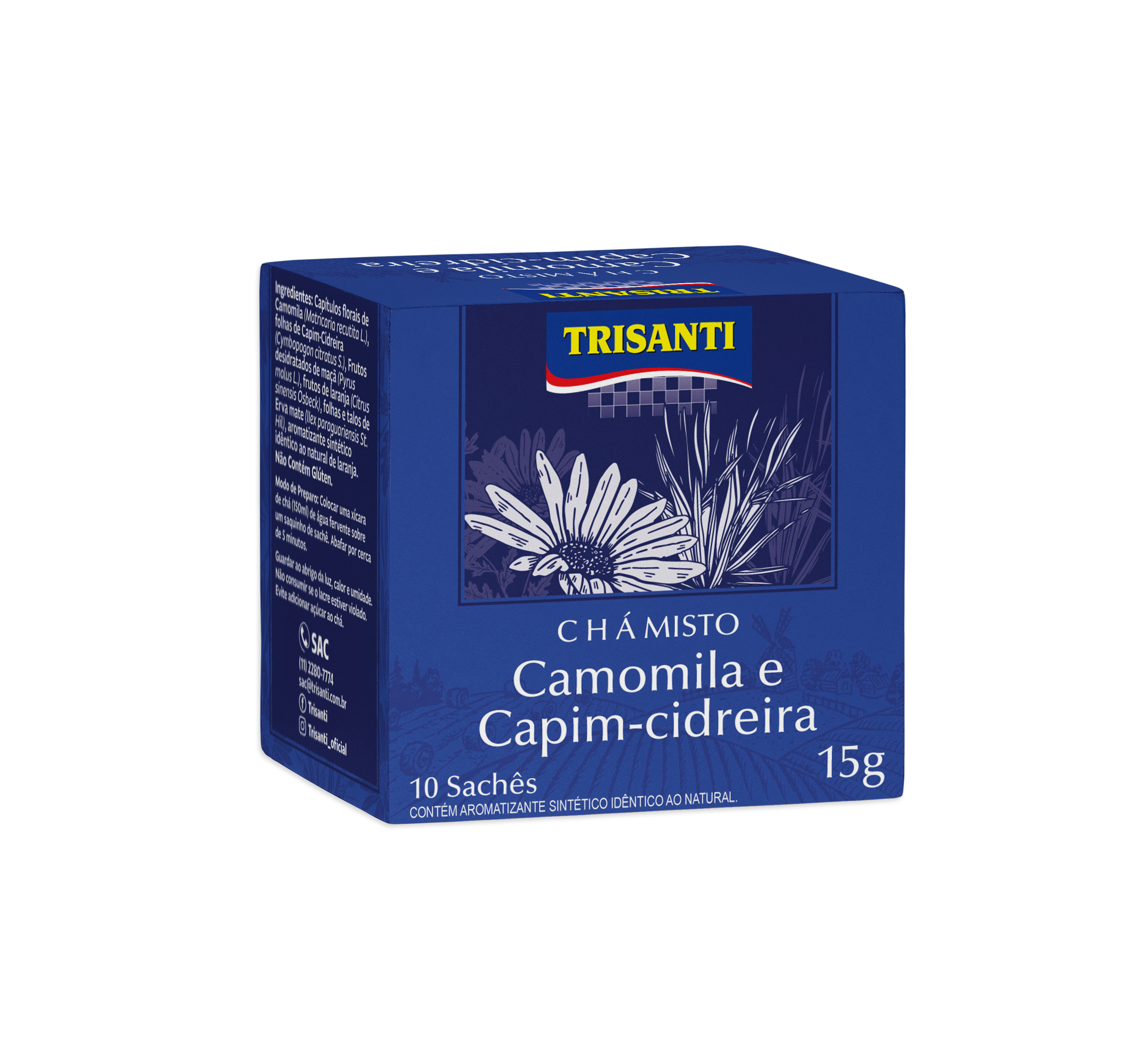 Chamomile and Lemon Balm Blend Tea Trisanti 12g