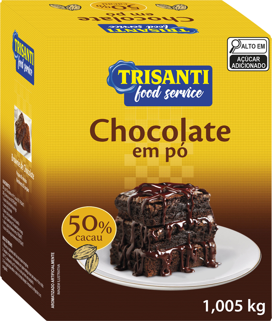 CHOCOLATE EN POLVO 50% CACAO TRISANTI (FOOD SERVICE - USO PROFESIONAL) 1KG