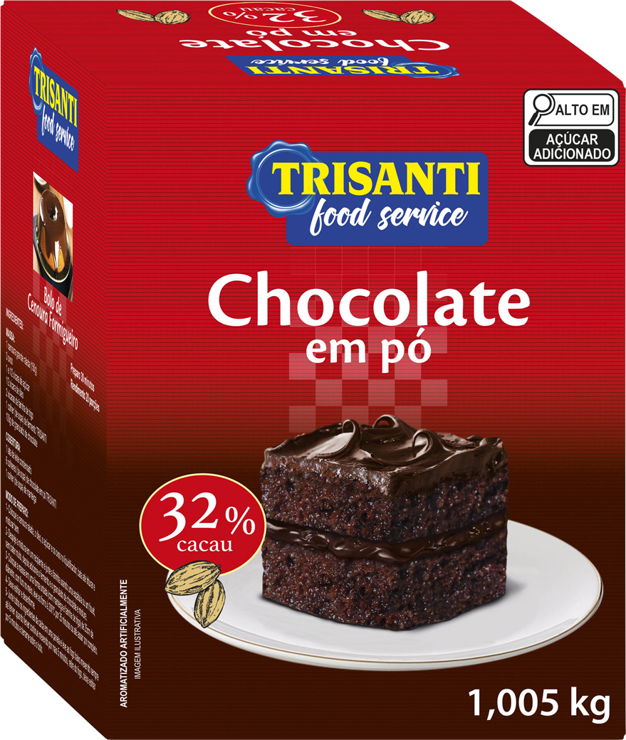 CHOCOLATE EN POLVO 32% CACAO TRISANTI (FOOD SERVICE - USO PROFESIONAL) 1KG