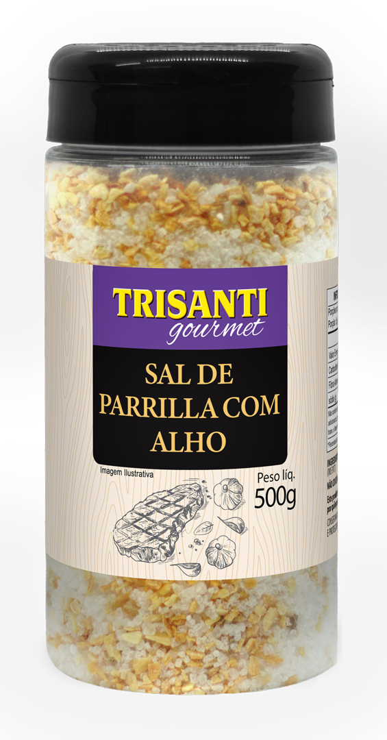 Sal de Parrilla com Alho Trisanti 500g