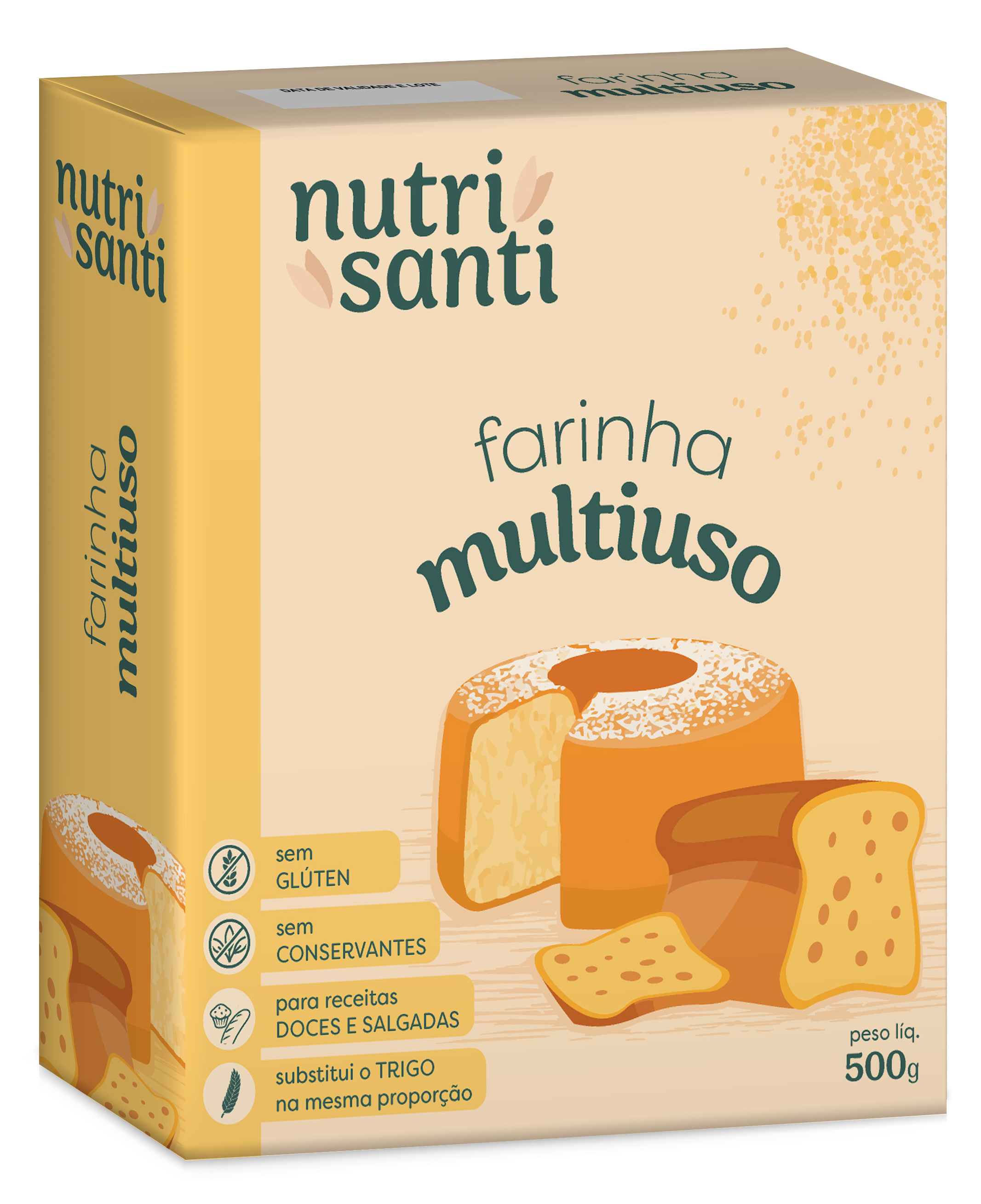 HARINA MULTIUSO SIN GLUTEN TRISANTI 500G