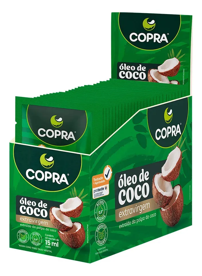 Display Óleo de Coco Extravirgem  6x40x15 mL