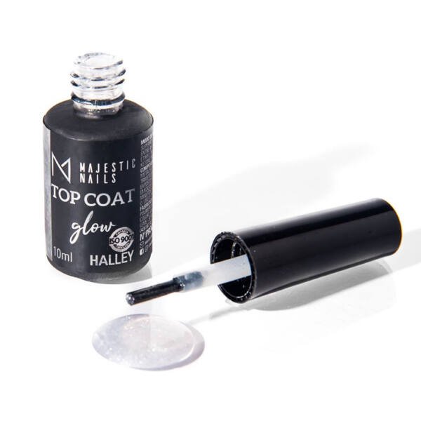 Top Coat Glow Halley 10ml - Majestic Nails