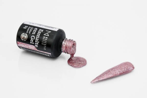 Esmalte Em Gel Glitter Thulita Rosa 9g – Majestic Nails